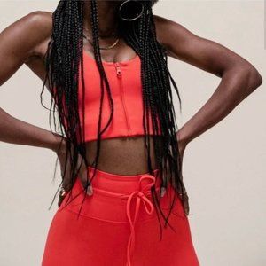 Womens front zip sports bra, Girlfriend Collective, extra small